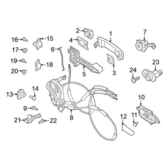 Nissan OE - Front Door - Lock & Hardware