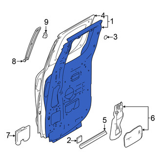 Nissan OE - Rear Left Door Shell