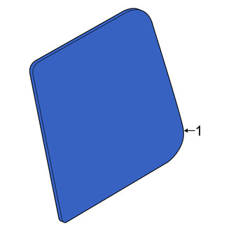 Nissan OE - Rear Right Door Glass
