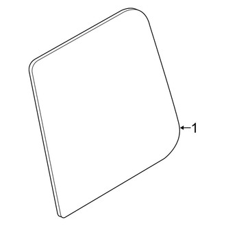 Nissan OE - Rear Door - Glass & Hardware (King Cab), (King Cab)