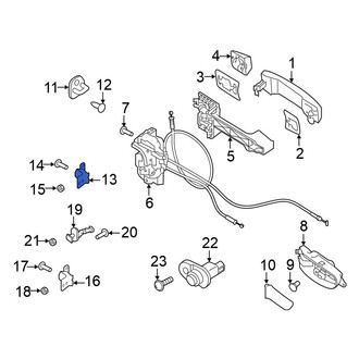 Nissan OE - Front Right Upper Door Hinge