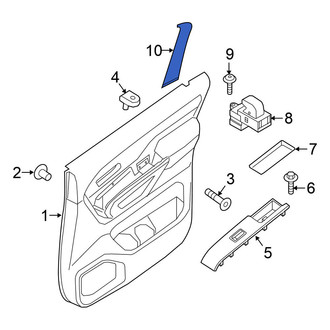 Nissan OE - Rear Left Black Out Tape