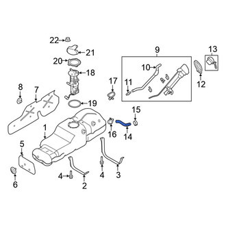 Nissan OE - Fuel Filler Hose