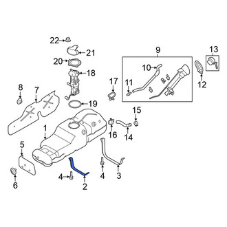 Nissan OE - Front Fuel Tank Strap