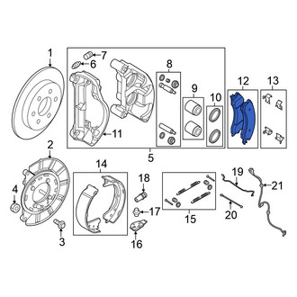 Nissan OE - Rear Disc Brake Pad Set