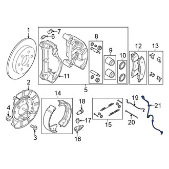 Nissan OE - Rear Right ABS Wheel Speed Sensor