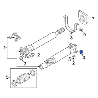 Nissan OE - Rear Drive Shaft Nut