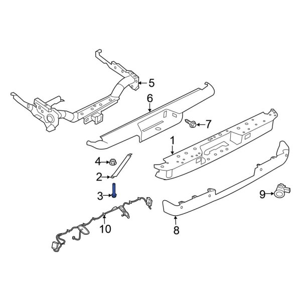 Bumper Face Bar Bolt