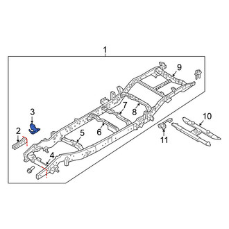 Nissan OE - Front Left Suspension Stabilizer Bar Bracket