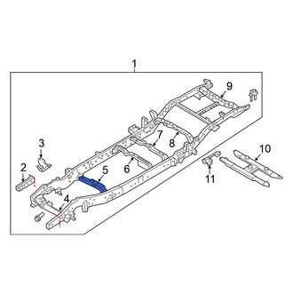 Nissan OE - Front Rearward Frame Crossmember