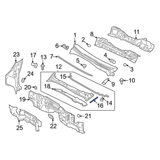 Nissan OE - Left Cowl Extension Seal
