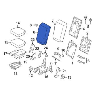 Nissan OE - Front Center Seat Back Cushion Cover