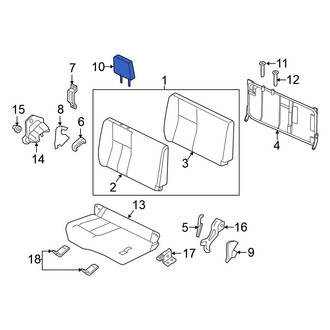 Nissan OE - Rear Left Headrest