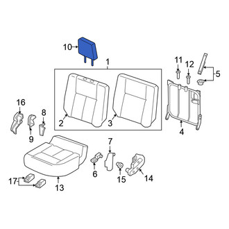 Nissan OE - Rear Right Headrest