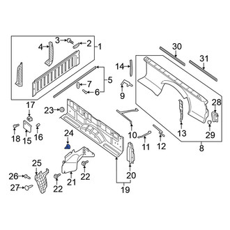 Nissan OE - Quarter Panel Splash Shield Clip