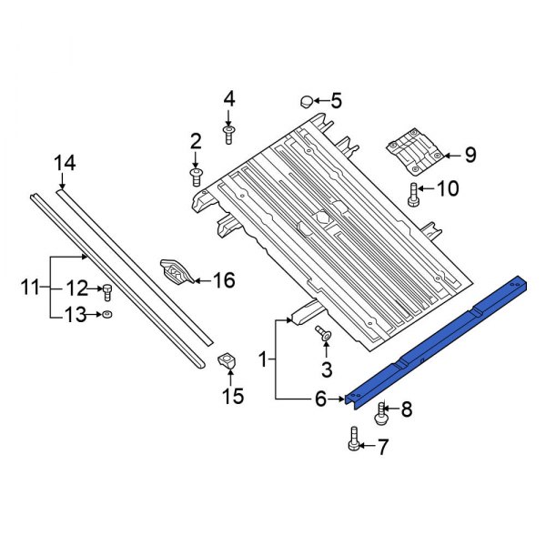 Truck Bed Floor Sill