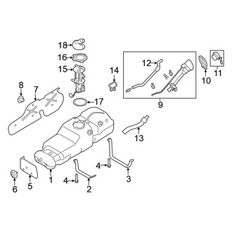 Nissan OE - Fuel System Components (Single Cab)