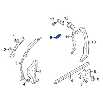 Nissan OE - Left Roof Side Rail