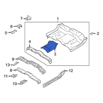 Nissan OE - Rear Floor Pan Reinforcement
