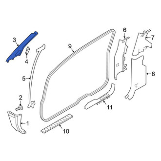 Nissan OE - Left Body A-Pillar Trim Panel