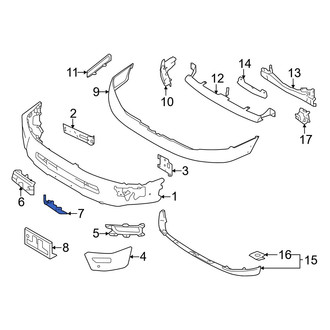 Nissan OE - Front Left Bumper Trim