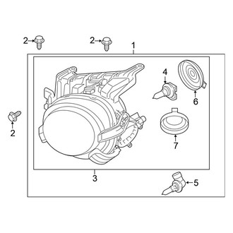 Nissan OE - Front Lamps - Headlamp Components (W/O Xenon)