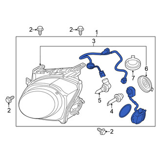 Nissan OE - Front Left Headlight Assembly