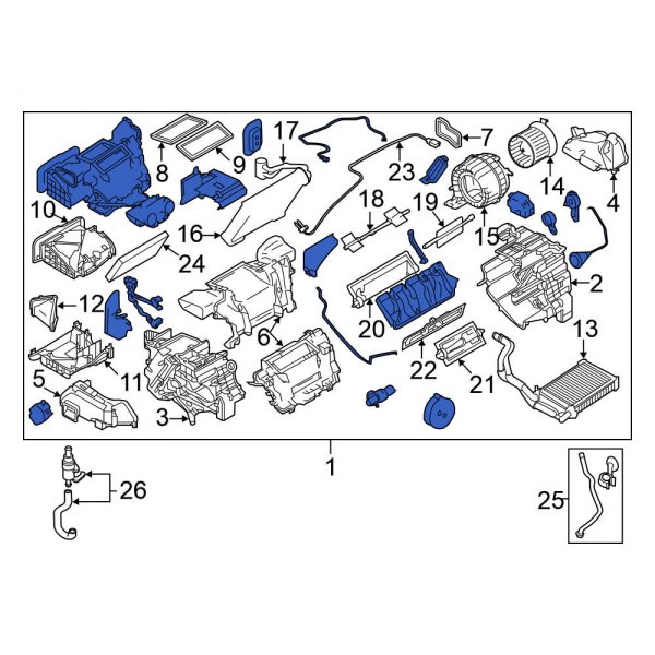 HVAC Unit Case Assembly