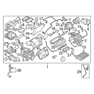 Nissan OE - Air Conditioner & Heater - Evaporator & Heater Components