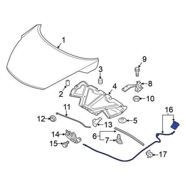 Hood Release Cable