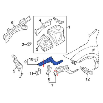 Nissan OE - Front Left Outer Frame Side Member Assembly