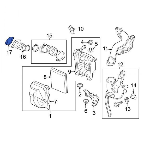 Engine Air Intake Hose Seal