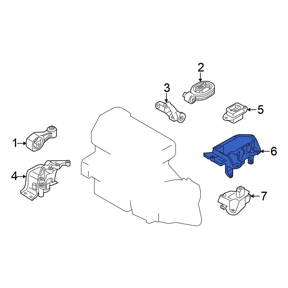 Nissan OE 112541KG0A - Left Engine Mount Bracket