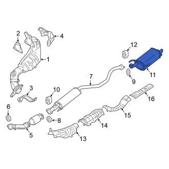 Nissan Juke OEM Exhaust Parts | Systems, Tips, Pipes — CARiD.com