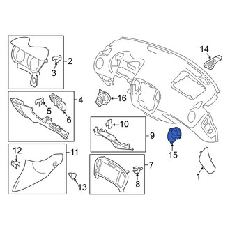 Nissan OE - Left Outer Dashboard Air Vent