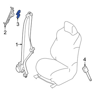 Nissan OE - Front Seat Belt Height Adjuster Cover