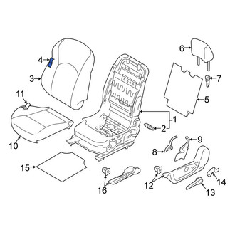 Nissan OE - Front Left Seat Back Cushion Cover