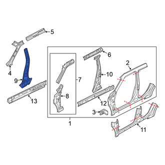 Nissan OE - Left Inner Body B-Pillar