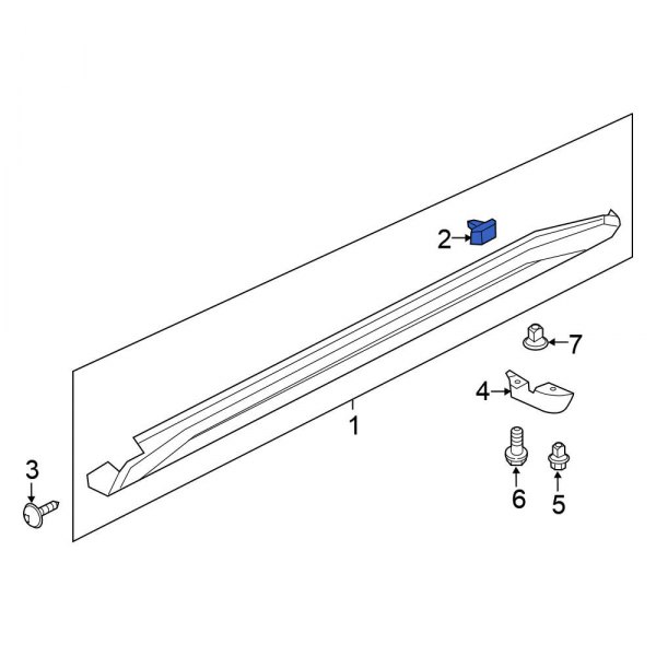 Rocker Panel Molding Clip