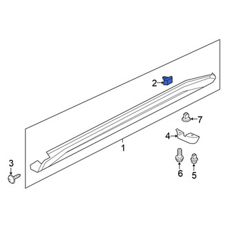 Nissan OE - Rocker Panel Molding Clip