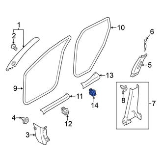 Nissan OE - Front Door Trim Sill Plate Insert