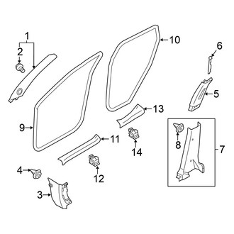 Nissan OE - Pillars, Rocker & Floor - Interior Trim