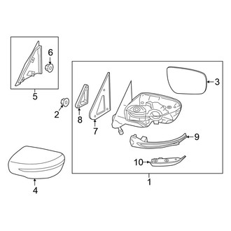 Nissan OE - Front Door - Outside Mirrors (W/O Camera)