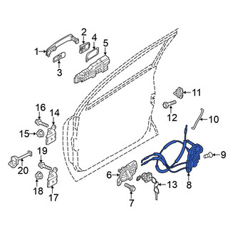 Nissan OE - Front Left Door Latch Assembly