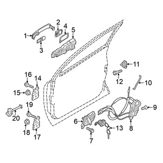 Nissan OE - Front Door - Lock & Hardware