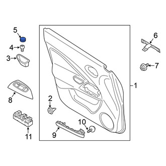 Nissan OE - Door Window Switch Bezel Cap