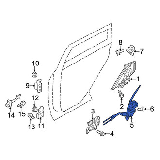 Nissan OE - Rear Left Door Latch Assembly