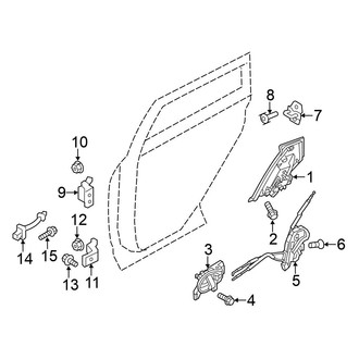 Nissan OE - Rear Door - Lock & Hardware