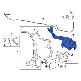 Nissan OE - Rear Left Quarter Panel Extension