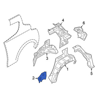 Nissan OE - Rear Left Inner Quarter Panel Extension